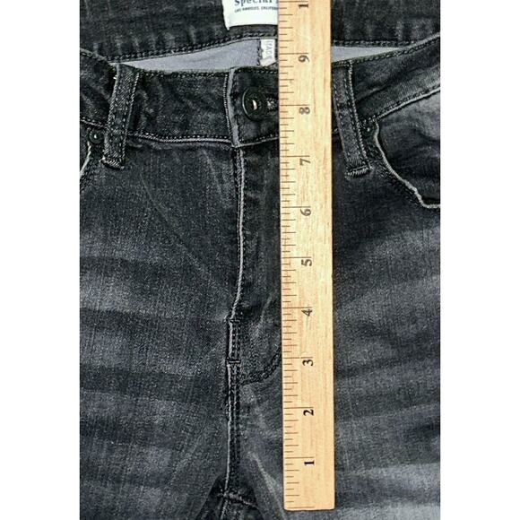 Special A Mid-Rise Distressed Gray Ankle Skinny Jeans Size 7 26X27 - Picture 3 of 7